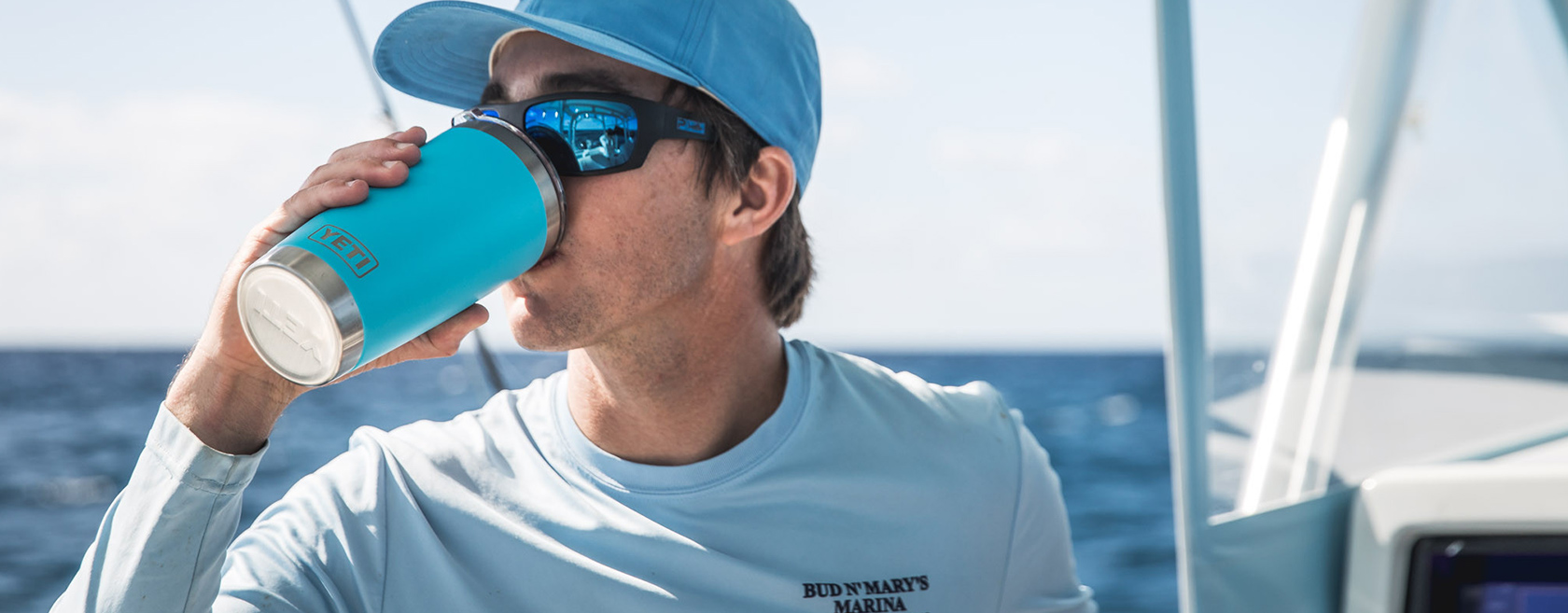 Yeti Rambler 18oz Straw Cap Bottle - Reef Blue