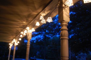 decorative string lights - gray