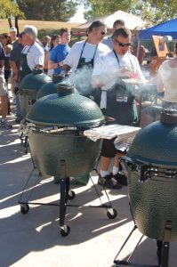 smoking big green eggs