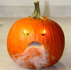 dry ice pumpkin