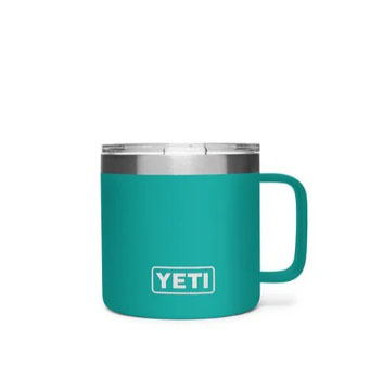 YETI Rambler 14 oz Stackable Mug, Vacuum Insulated, Stainless Steel with  MagSlider Lid, Camp Green